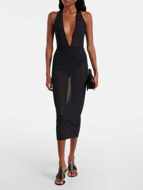 Alex Perry Sheer midi dress